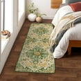 thumbnail image 3 of Wonnitar 2'x6' Washable Kitchen Runner Rug,Hallway Entryway Runner Rug, Oriental Medallion Distressed Non-Slip Mat, Bohemian Low-Pile Floor Carpet Runner for Bathroom Laundry Bedside, 3 of 7