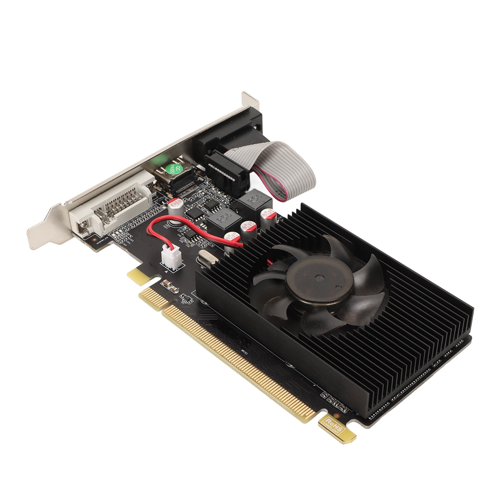 HD7450 2GB DDR3 Graphics Card 64bit Support DirectX 11 DVI VGA HD Multimedia Interface Integrated Graphics Card with 2 Bracket Walmart
