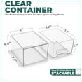 thumbnail image 7 of Sorbus Small Stackable Acrylic Storage Drawers 4-Pack Clear Organizer Bins for Baby Accessories, 7 of 7