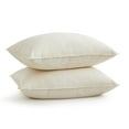 thumbnail image 3 of PEACE NEST 100% Organic Cotton Cover Down Feather Bed Pillows Pillow-in-a-pillow Design, King, 3 of 5