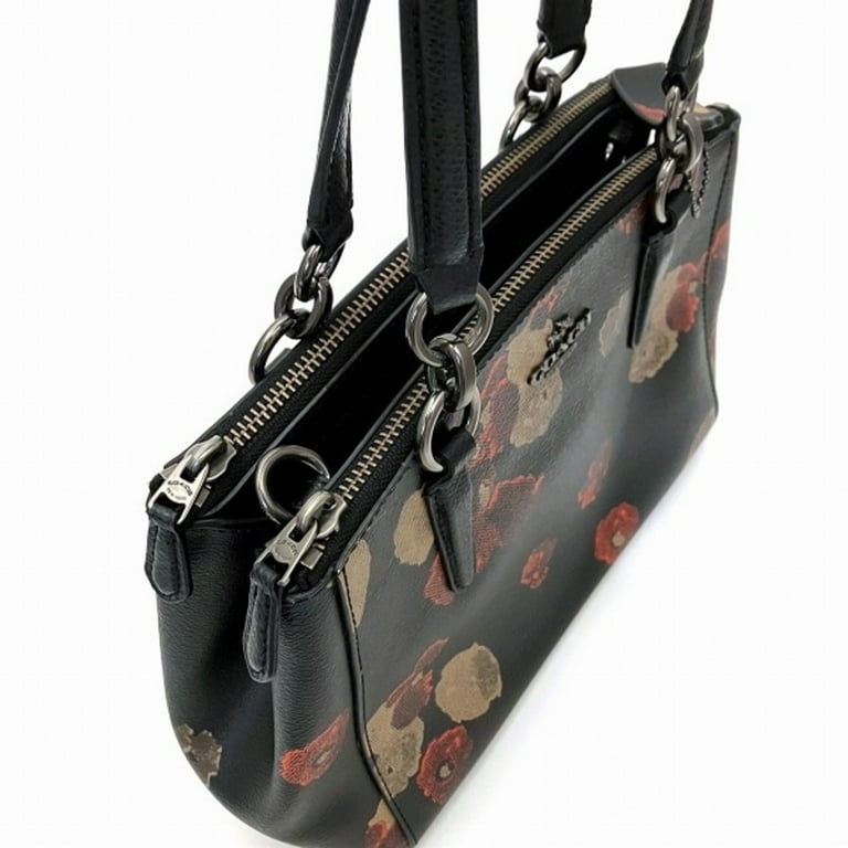 Pre Owned Coach COACH Floral 2WAY Shoulder F55538 Bag Handbag