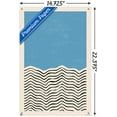 thumbnail image 3 of Geometric - Blue Wall Poster with Pushpins, 14.725" x 22.375", 3 of 3