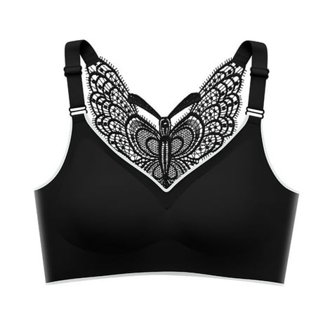 

Women s Comfort Bras Thin Breathable Underwear For Women M Black