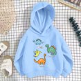 thumbnail image 4 of Girls Cartoon Print Hoodie Long Sleeve Casual Pullover Top For Toddler Kids, 4 of 4
