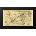 thumbnail image 2 of Colton 14x9 Black Modern Framed Museum Art Print Titled - Chicago and Southwestern Railway - Colton 1869, 2 of 5