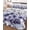 Purple, variant on Twin Quilt Bedding Set, Blue Blooms Floral Reversible Summer Quilt 3 Pieces, Spring Flowers Botanical Blue Ombre Lightweight Bedspreads Coverlets with 2 Pillow Shams for All Seasons