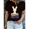 thumbnail image 1 of Hoppy Easter Cute Bunny Easter Eggs Word Game T-Shirt, Women's Clothing Tee For Adult, Men, Women, Teen, Teenager, Adolescent, Youth., 1 of 6