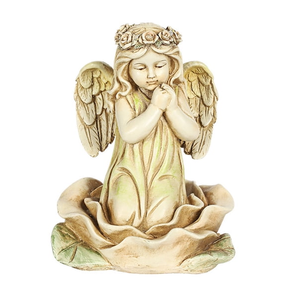 TAILTOSS 1Pc Garden Figurine LED Artware Garden Statues Outdoor Decor for Desk