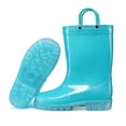 thumbnail image 6 of BOCCA Kids Blue Glitter Waterproof Rain Boot For Girls Size 3, 6 of 7