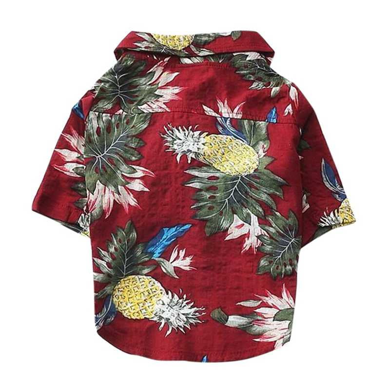 Dog Cat Shirts Cotton Summer Beach Clothes Vest Pet Clothing Floral T Shirt Hawaiian Chihuahua For Small Large Dog Frech Fulldog Walmart Com Walmart Com