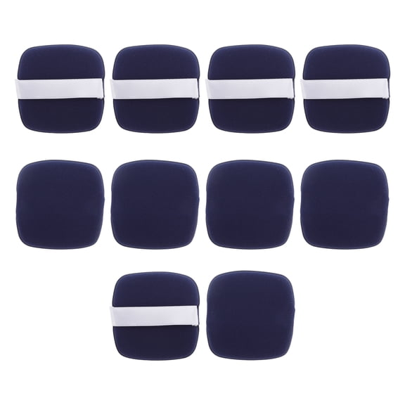 Unique Bargains 10 Pcs Square Face Makeup Sponge for Bedrooms Blue Hydrophilic Polyurethane