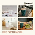 thumbnail image 3 of Katbite 50 Pcs 12 oz Disposable Paper Cups for Hot/Cold Beverages, Plaid and Star Design, 3 of 13