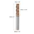 thumbnail image 2 of Uxcell 6mm x 18mm x 6mm x 50mm AlTiN Coated Carbide 4 Flutes Square End Mill Milling Cutter, 2 of 5