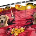 thumbnail image 3 of Golden Retriever Hawaiian Shower Curtain 36"x72" ,Bathroom Decorative Shower Curtains Set with 12 Hooks,Modern Waterproof Washable Shower Curtain, 3 of 6