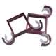 thumbnail image 1 of Curtain Pole Bracket Aluminium Alloy Thick Double Hook Mounting Bracket for Heavy Curtains and Blinds Easy Installation Red 2Pcs, 1 of 3