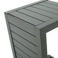 thumbnail image 5 of GDF Studio GDF Studio Crested Bay Patio Furniture Outdoor Aluminum C-Shaped Side Table, Grey, 5 of 8