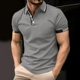 thumbnail image 2 of cfhntfmh Golf Shirts for Men Fashion Printed Collared Buttons Muscle Tshirts Casual Stretch Short Sleeve Summer Tops, 2 of 6