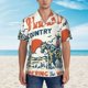 thumbnail image 2 of Fotbe Cowboy Rising Horse Camisa Hawaiana para Hombre Unisex – Camisa Casual de Verano con Botones de Manga Corta de Algodón y Lino,Large, 2 of 7