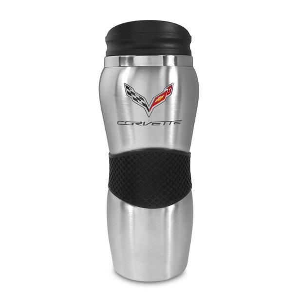 C7 Corvette Maui Gripper Tumbler Travel Mug (Silver)