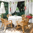 thumbnail image 6 of Outdoor Curtains for Patio Waterproof, Red Farm Truck Christmas Tree Grommet Gazebo Curtains Drapes for Porch, Pergola,Backyard,Outside, Privacy Panel 54 x 84 Inch, Red Cardinal Winter Snowy Forest, 6 of 9