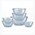 thumbnail image 2 of COOK WITH COLOR Glass Mixing Bowls with Lids, Borosilicate Mixing Bowl Set for Meal Prep, Blue, 12-Piece, 2 of 7