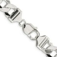 thumbnail image 3 of Sterling Silver 11.75mm Flat Curb Chain (22 X 11.75) Made In Italy qlb300-22, 3 of 5