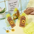 thumbnail image 4 of 90Pcs Sunflower Keychain Set Sunflower Keychains Flower Keychain Party Favors with Thank You Kraft Tags Organza Bags Wedding Souvenirs for Guests Wedding Birthday Return Gift Supplies DIY Mixed Color, 4 of 5