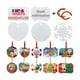 thumbnail image 2 of Adornos de sublimación en blanco Metal aluminio Brillante Sublimación redonda Colgante Espacios en blanco Forma mixta Árbol de Navidad Adorno de metal, 2 of 4