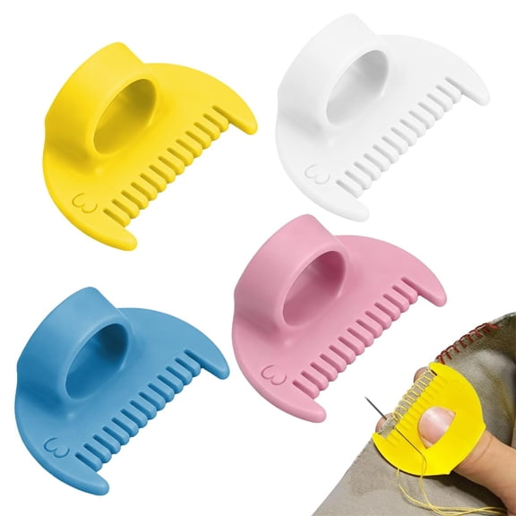 4pcs Edge Stitch Lock & Sewing Gauge, 2026 New 3mm/4mm Sewing Template Rulers, Soft Edge Sewing Locking Tool for Straight Sewing