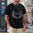 thumbnail image 4 of SPQR Men's Cotton Short Sleeve HD Print Tee for Casual T-Shirt Crew Neck Top Black 3XL, 4 of 7