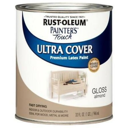- Painter's Touch QT Almond Gloss Latex Paint Fast Dry Only One