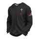 thumbnail image 1 of Camisetas de Manga Larga para Hombres Blusa de Cuello Redondo, Manga Larga Cómoda de Poliéster para el Uso Diario, 1 of 3