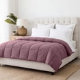 thumbnail image 2 of Superior Solid Comforter Down Alternative Bedding, Twin, Mauve, 2 of 9