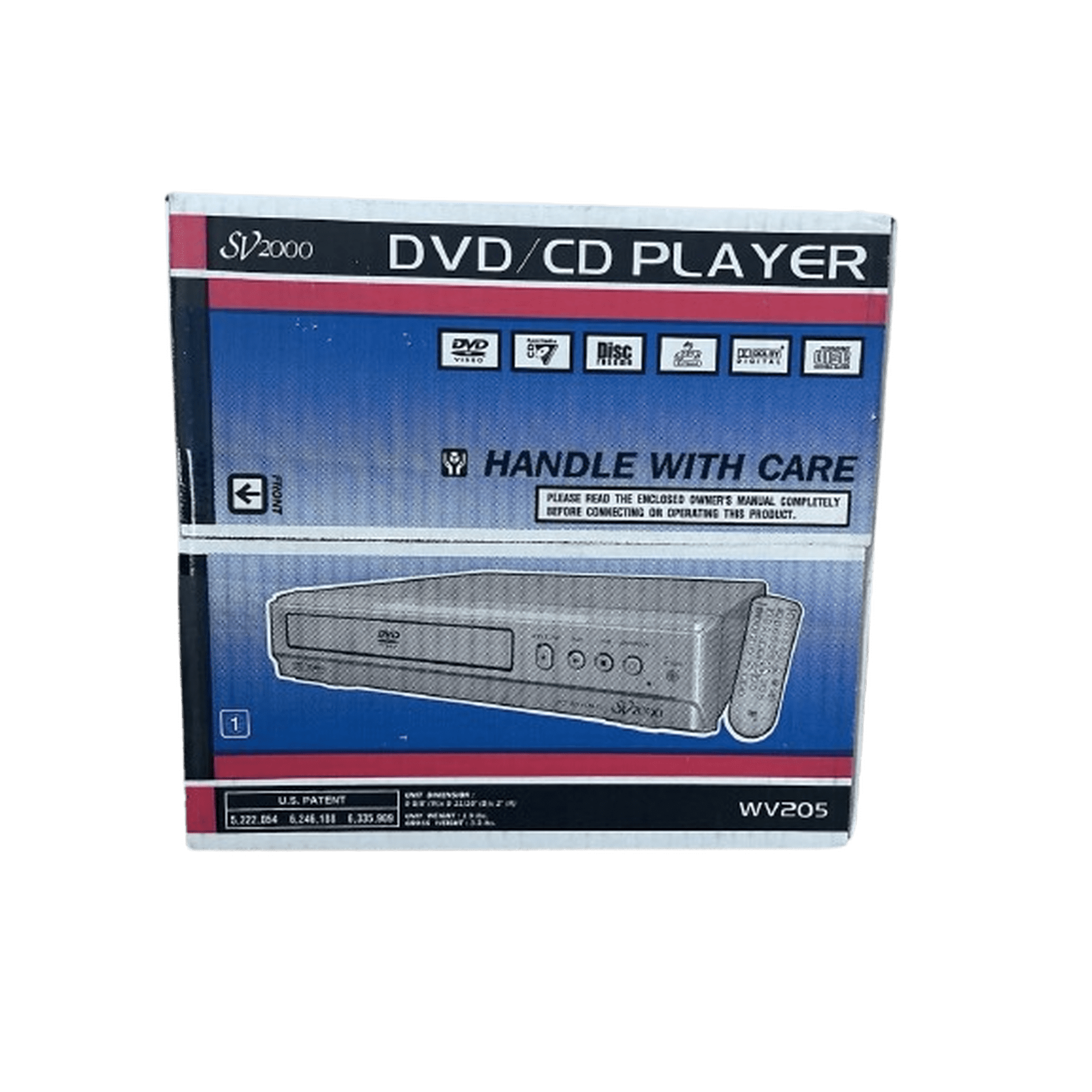 New SV2000 WV205 DVD/CD Player