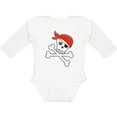 thumbnail image 3 of Inktastic Pirate Skull and Crossbones Boys or Girls Long Sleeve Baby Bodysuit, 3 of 5