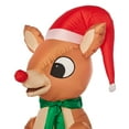 Gemmy Industries Yard Inflatables Rudolph the Red Nosed Reindeer, 4.5