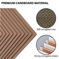 thumbnail image 5 of 200 Packs 3.5x4.5 Inch White Trading Card Shipping Protector, Premium Kraft Brown Corrugated Pads Bulk Flat Cardboard Sheets for T-Shirts, Shipping, Mailing, Cardboard Crafts, 5 of 7