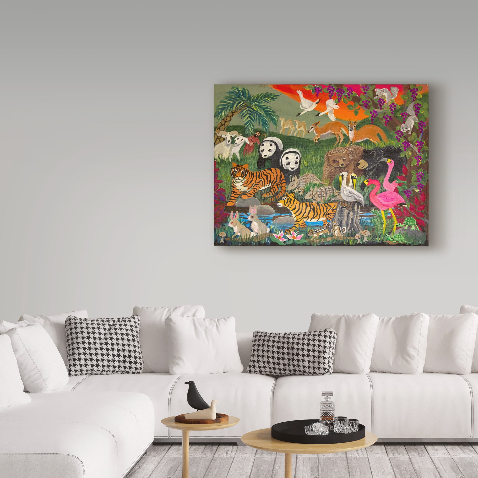 Trademark Fine Art 'Noahs Ark Panel 3' Canvas Art by Carol Salas