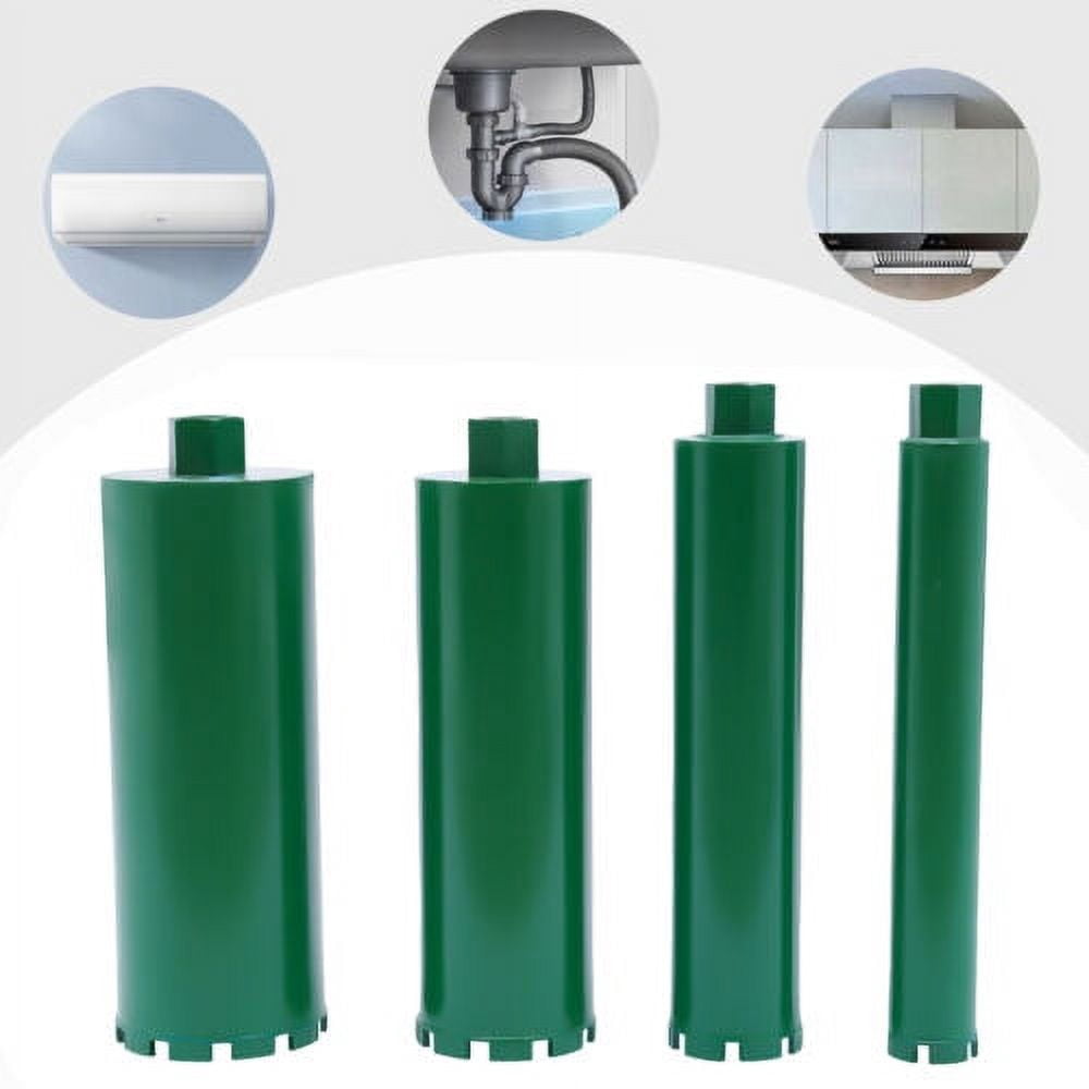 2" 3" 4" 5" Set Wet Diamond Core Drill Bit 4Pcs Concrete Brick Drilling Bits for Plumbers
