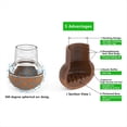thumbnail image 3 of Protectores de Piso para Patas de Sillas para Pisos de Madera con Almohadillas de Fieltro, Cubiertas para Proteger los Pies de las Patas de los Muebles de Madera, Copa 24 Piezas L, 3 of 5