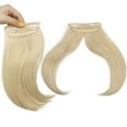 thumbnail image 4 of Benehair Clip in Fringe Hair Extensions as Humam Side Bangs Thick Hairpiece 6" Bleach Blonde, 4 of 5