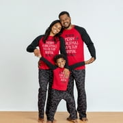 PatPat Christmas Letter Print Family Matching Pajamas Sets（Flame resistant）