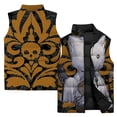 thumbnail image 4 of Chalecos de invierno para hombre Chaleco casual para hombre Chaleco de algodón con estampado de arañas y fantasmas Chaquetas con estampados callejeros de Harajuku Ropa para hombre Abrigos, 4 of 4