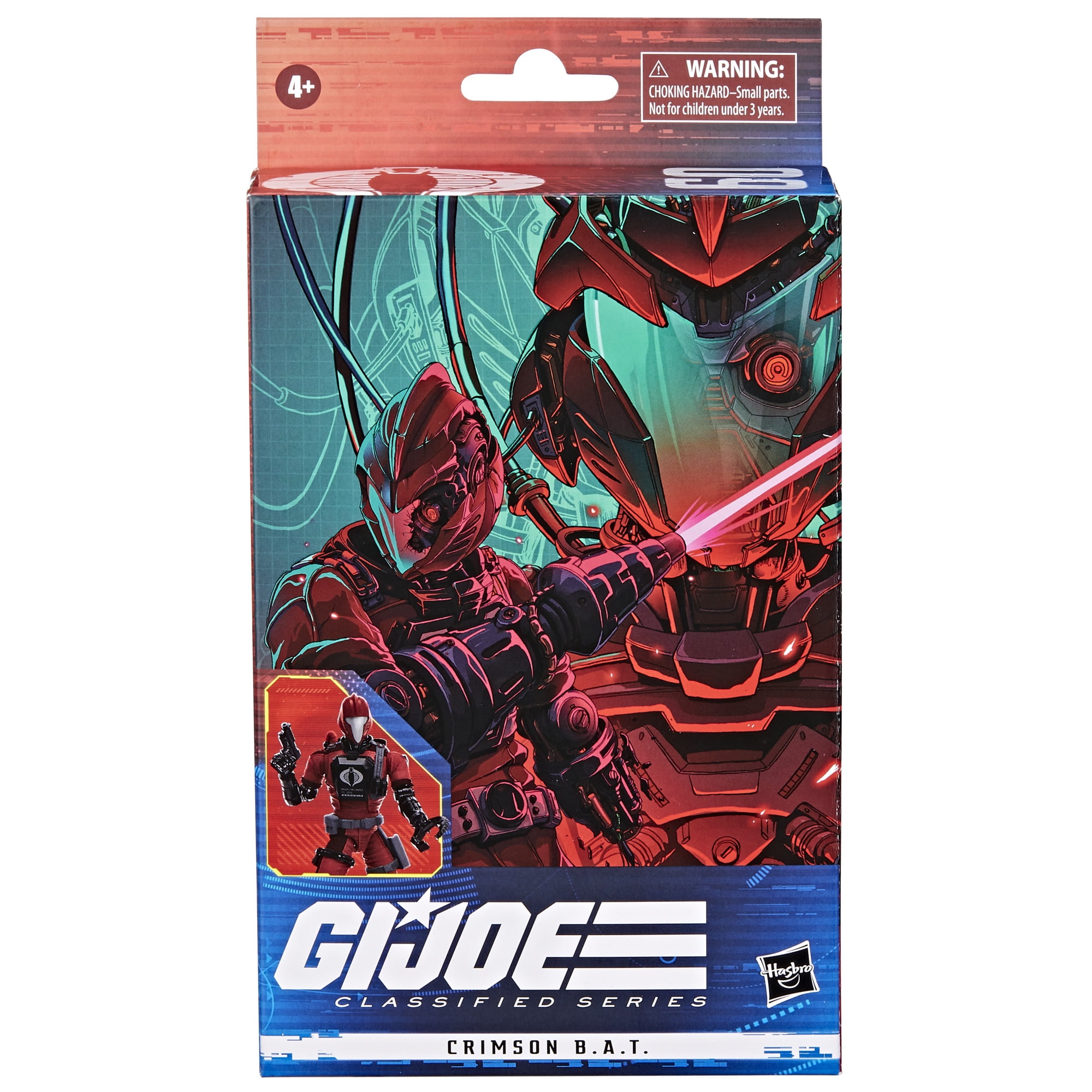 G.I. Joe Classified Series CRIMSON B.A.T. Action Figure, Custom Package Art