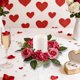 thumbnail image 4 of Corona De Velas De Plástico Con Rosas Simuladas Corona de rosas de seda roja para decoración de velas de boda, fiestas y ambiente festivo (1 unidad) JASKFLY, 4 of 9