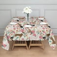 thumbnail image 3 of Chihuahua and Pioneer Flower Square Tablecloth,Waterproof Square Table Cover,Wipeable Spillproof Washable Table Cover for Home Kitchen Party Decor 52"x52"(132x132cm), 3 of 6