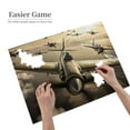 thumbnail image 2 of 500 Piece Wooden WWII Fighter Planes Jigsaw Puzzle For Adults Vibrant Air Combat Art, Challenging Brain Teaser, Relaxing Activity & Great Gift For Home Decor, 2 of 7