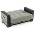 thumbnail image 4 of Ottomanson 63" Convertible Loveseat Sleeper with Storage, Modern Chenille Sofa for Small Spaces, Gray, 4 of 6