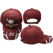 South Carolina SC State SC On Bill Mesh TRUCKER Red Embroidered Cap Hat