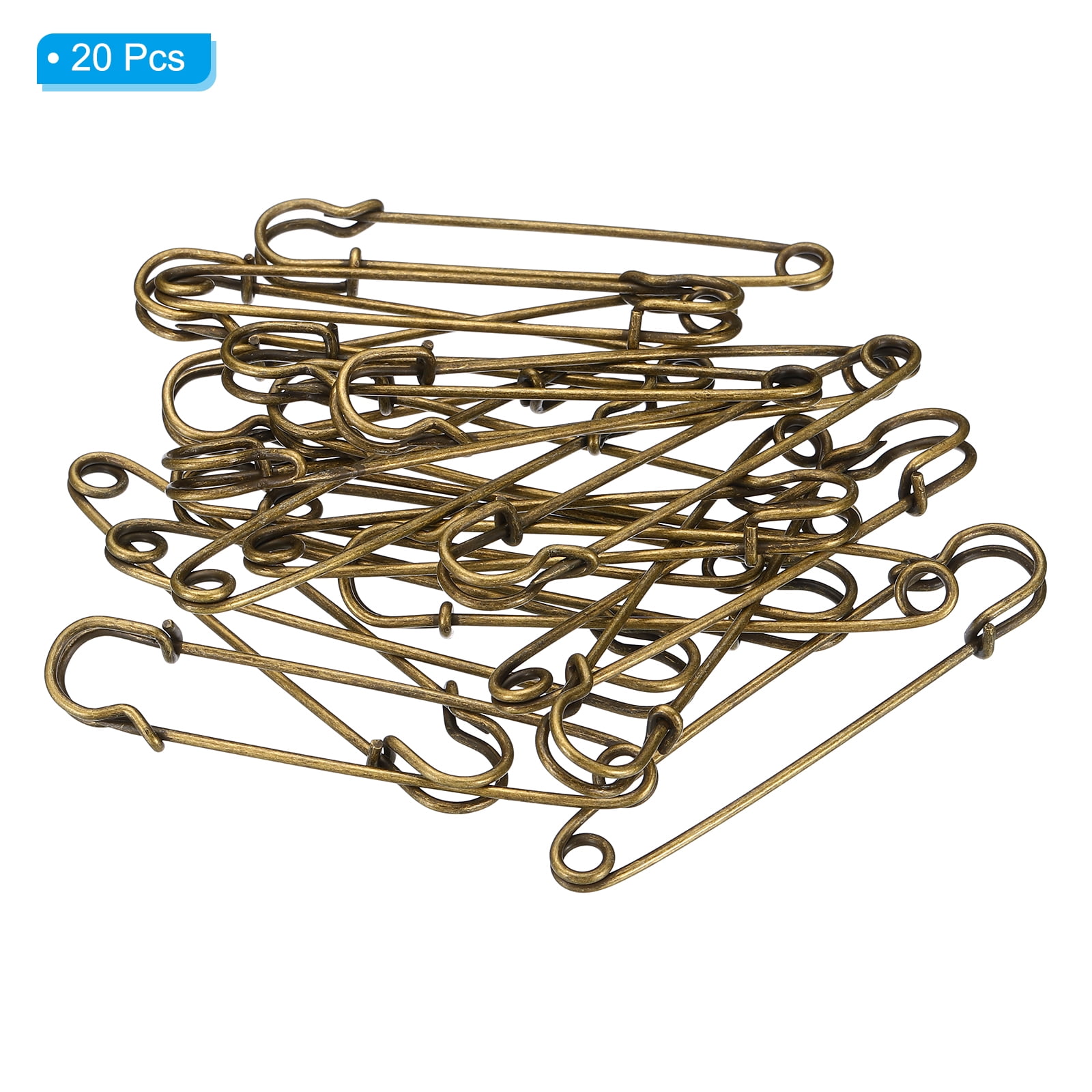 Unique Bargains Durable and Versatile Safety Pins Sewing Pins Bronze Tone 3.5 Inch